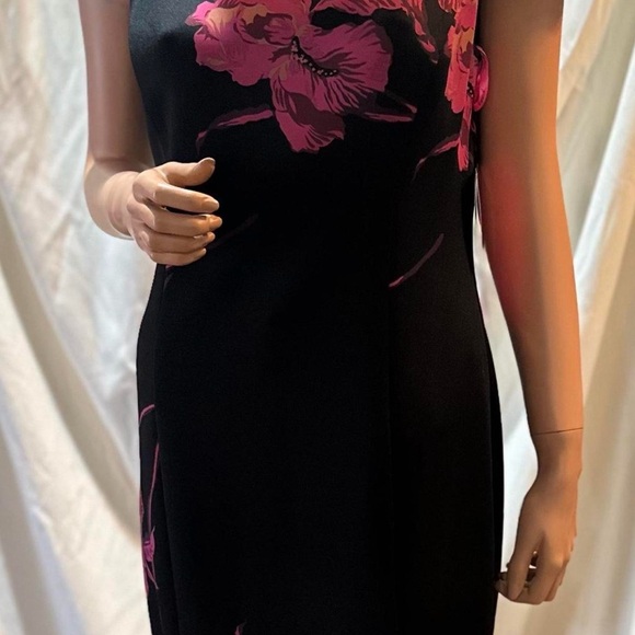 Betsey Johnson floral black dress - Picture 3 of 4